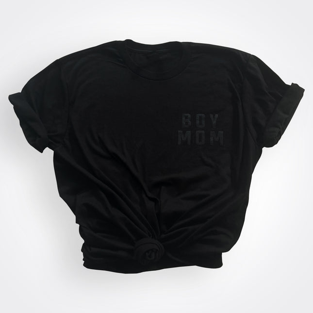 BoyMom Modern Stacked Logo Tee