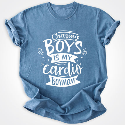 BoyMom Chasing Boys Is My Cardio Heavyweight Tee