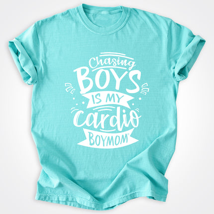 BoyMom Chasing Boys Is My Cardio Heavyweight Tee