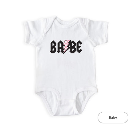Babe Pink Checkered Bolt