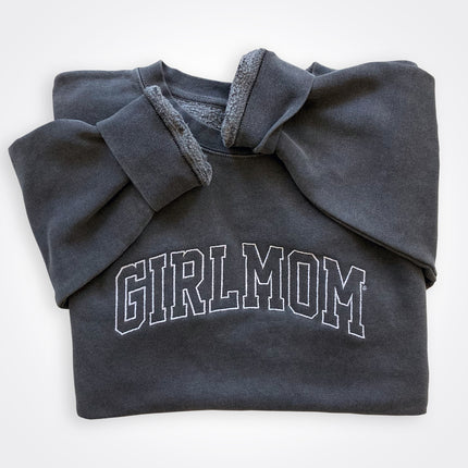 GirlMom Varsity Logo Crew Sweatshirt