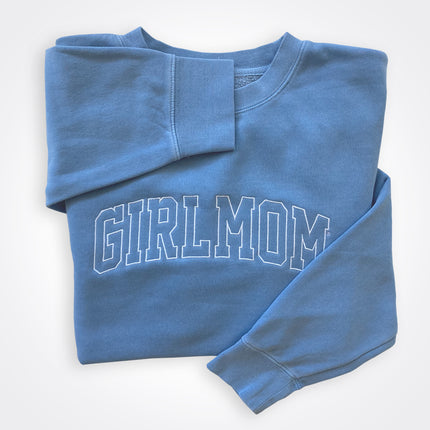 GirlMom Varsity Logo Crew Sweatshirt