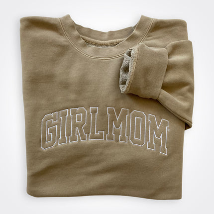 GirlMom Varsity Logo Crew Sweatshirt