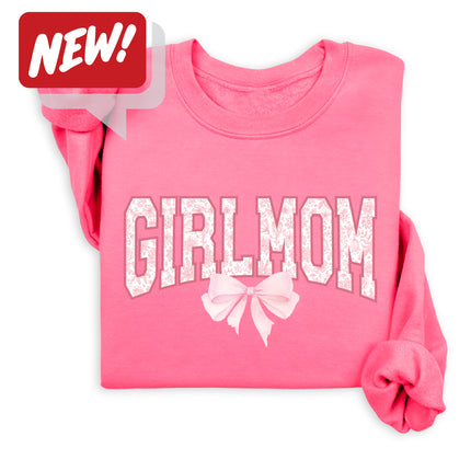 GirlMom Coquette Bow Sweatshirt