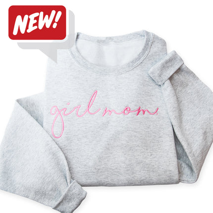 GirlMom Embroidered Sweatshirt