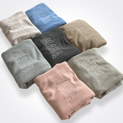 Mama Varsity Logo Crew Sweatshirt