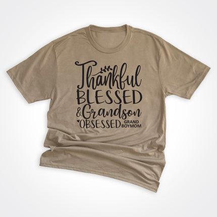Grand Boymom® Thankful Blessed & Grandson Obsessed