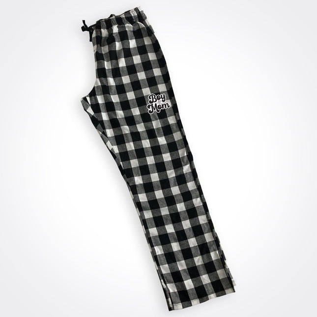 BoyMom Script Logo Flannel Pajama Pant