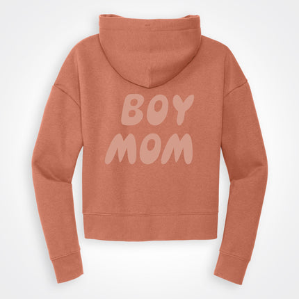 BoyMom Modest Crop Fleece Hooded