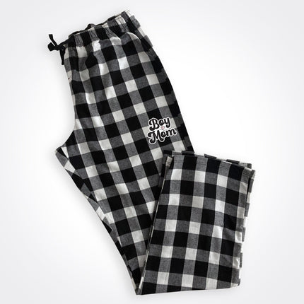 BoyMom Script Logo Flannel Pajama Pant