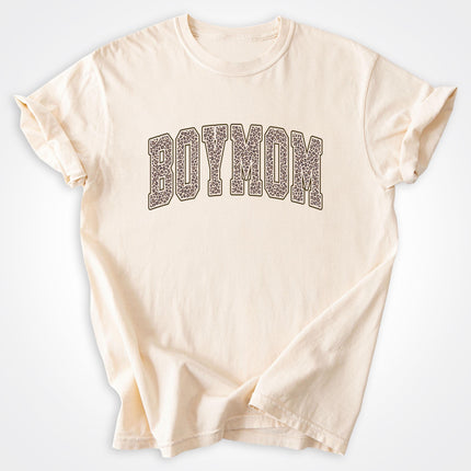 BoyMom Leopard Logo Heavyweight Tee