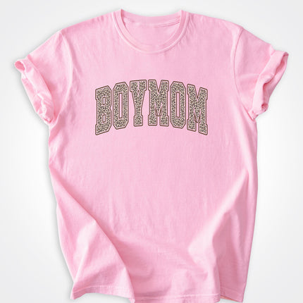 BoyMom Leopard Logo Heavyweight Tee