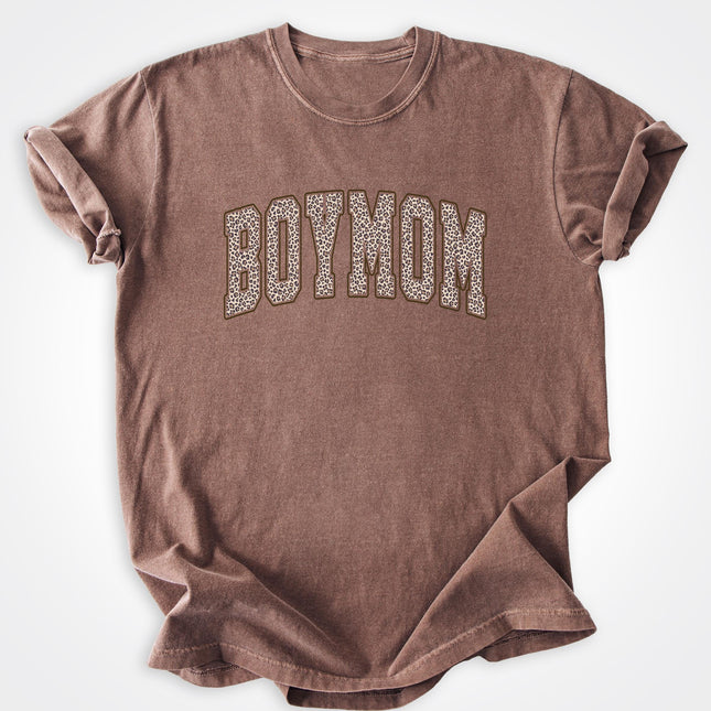 BoyMom Leopard Logo Heavyweight Tee