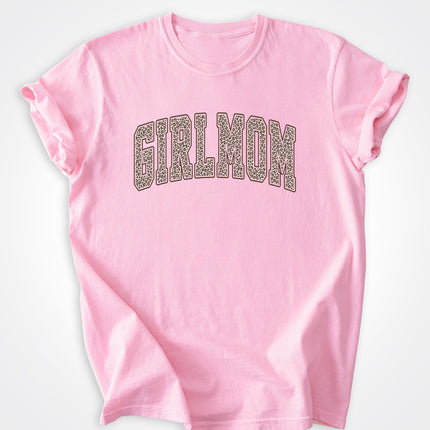 GirlMom Leopard Logo Heavyweight Tee