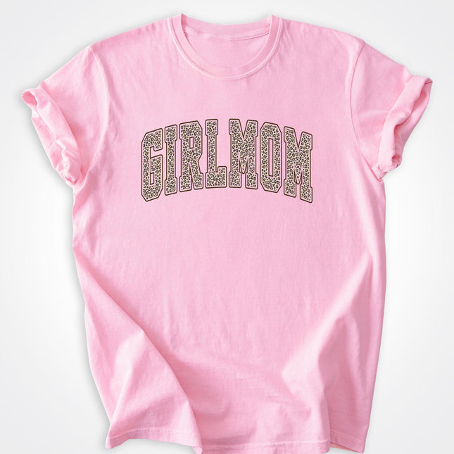 GirlMom Leopard Logo Heavyweight Tee