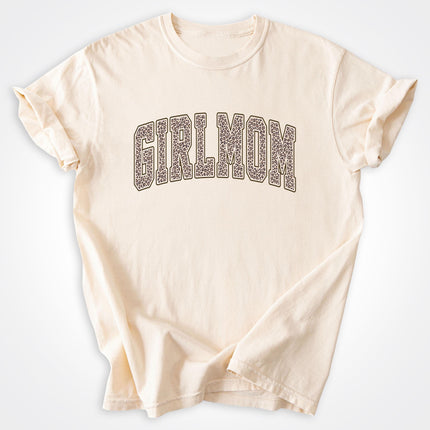 GirlMom Leopard Logo Heavyweight Tee