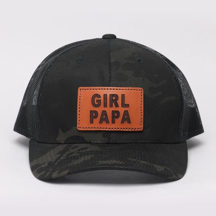 Girl Papa Leather Patch Hat
