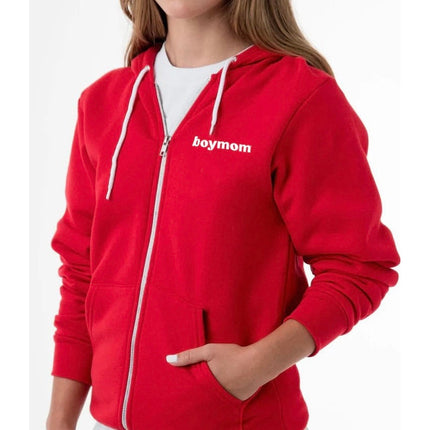 BM Full-Zip Hooded Sponge Fleece - Red