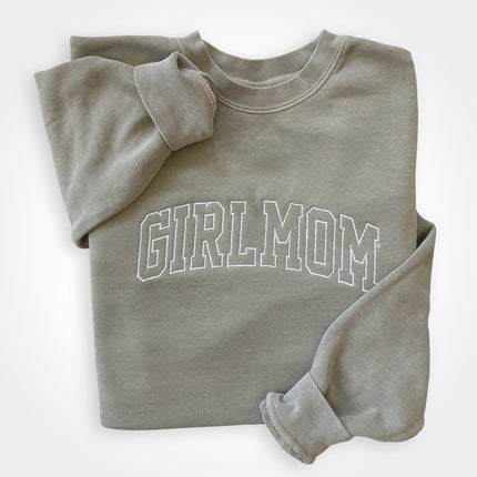 GirlMom Varsity Logo Crew Sweatshirt