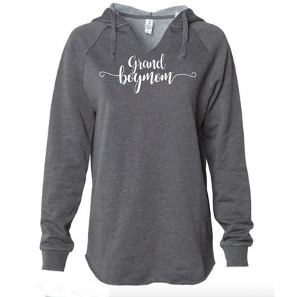Grand  Boymom Shadow Grey Hooded Pullover