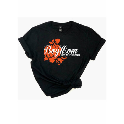 BOYMOM PUMPKIN (SINGULAR) - Black Crew Tee