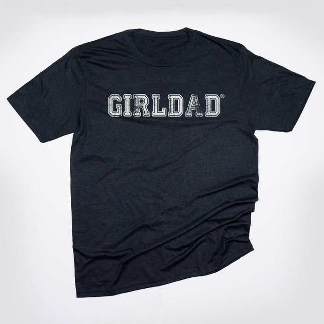 GirlDad Distressed Logo Tee