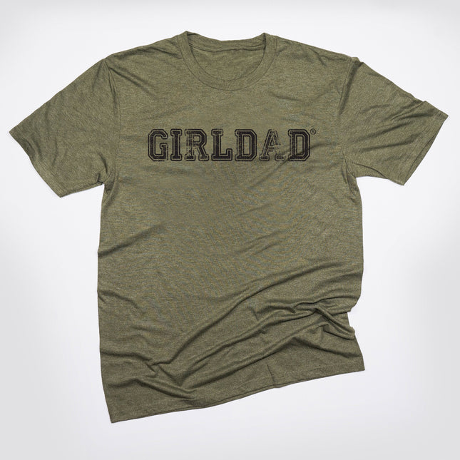 GirlDad Distressed Logo Tee