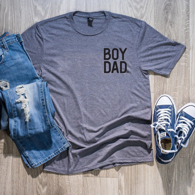 BoyDad Modern Stacked Logo Tee