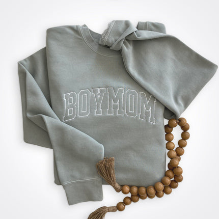 BoyMom Varsity Logo Crew Sweatshirt