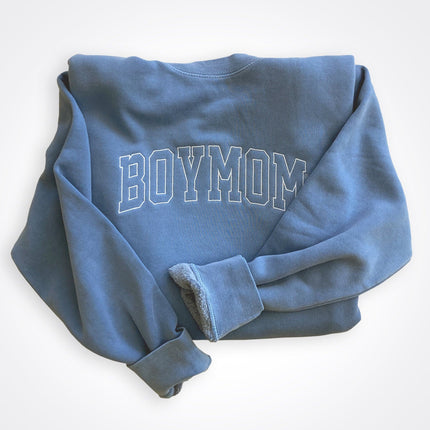 BoyMom Varsity Logo Crew Sweatshirt