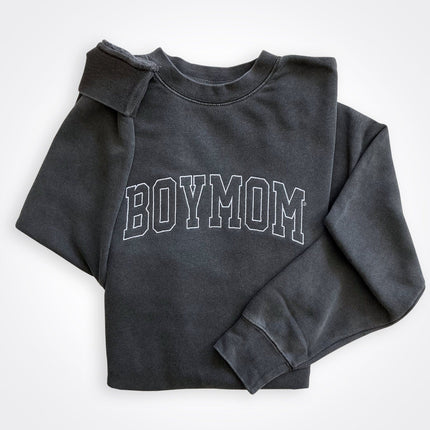 BoyMom Varsity Logo Crew Sweatshirt