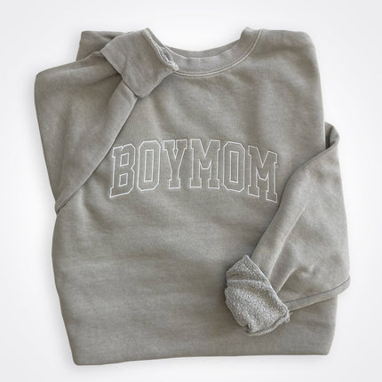 BoyMom Varsity Logo Crew Sweatshirt