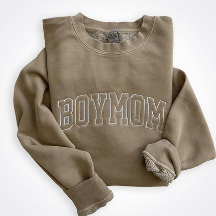 BoyMom Varsity Logo Crew Sweatshirt