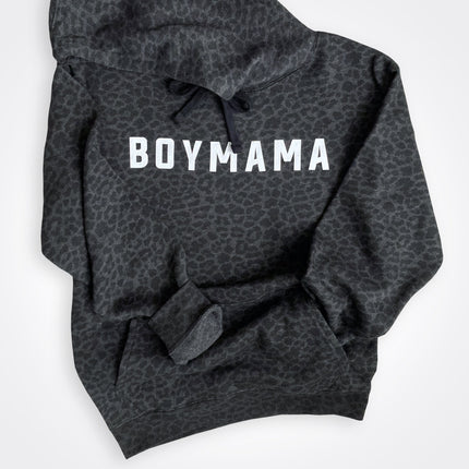 Boy Mama Leopard Hoodie
