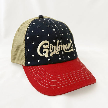 GirlMom Retro Patriotic Mesh Back Hat