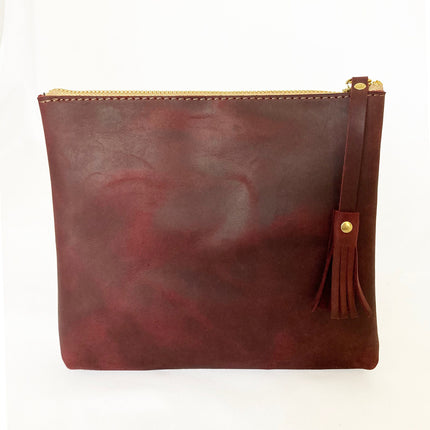 BoyMom Leather Pouch Script Large