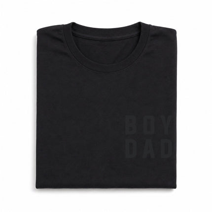 Boy Dad Modern Stacked Logo Tee