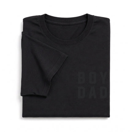 Boy Dad Modern Stacked Logo Tee