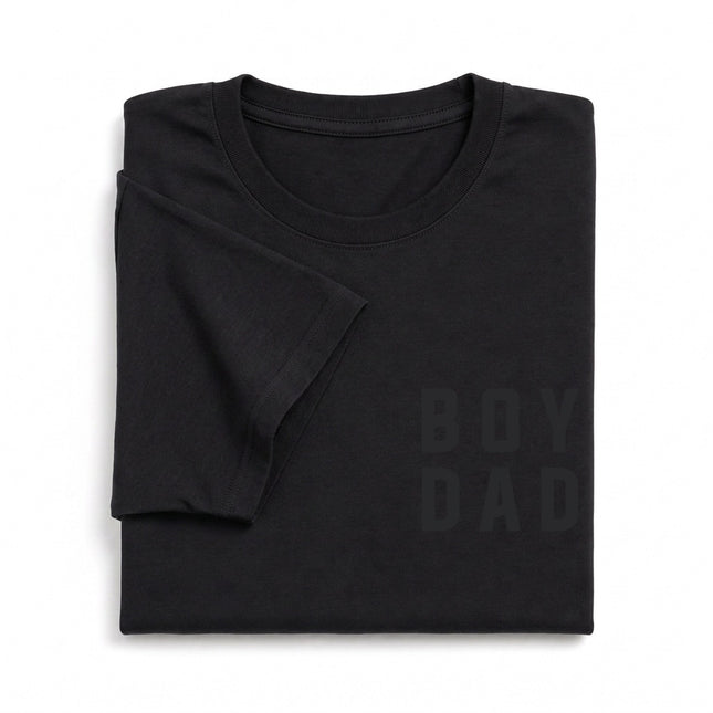 Boy Dad Modern Stacked Logo Tee