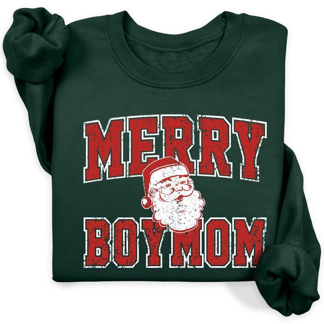 BoyMom Merry Santa Sweatshirt