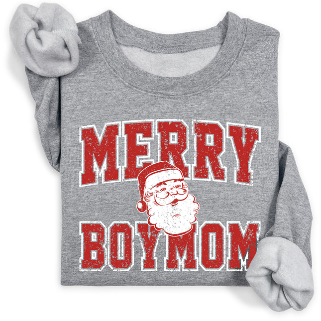 BoyMom Merry Santa Sweatshirt