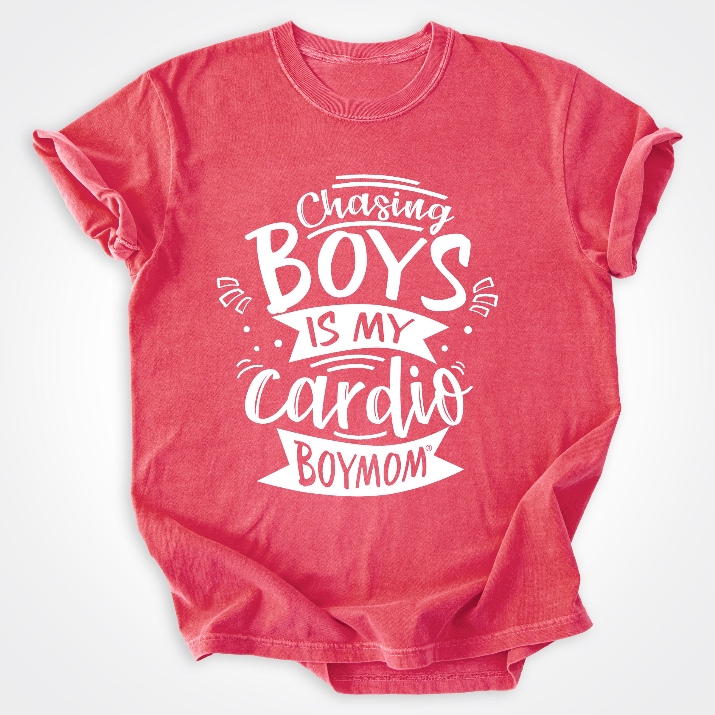 BoyMom Chasing Boys Is My Cardio Heavyweight Tee
