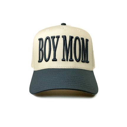 BoyMom® 3D Puff Embroidered Baseball Hat