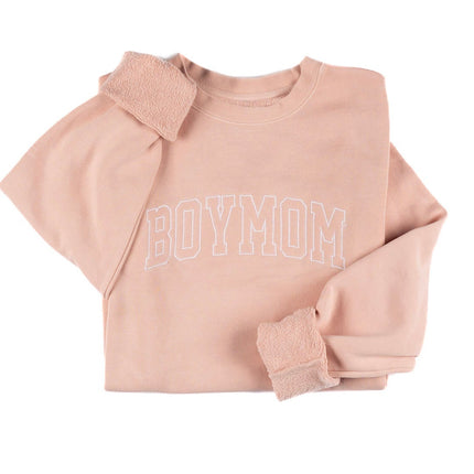 BoyMom Varsity Logo Crew Sweatshirt