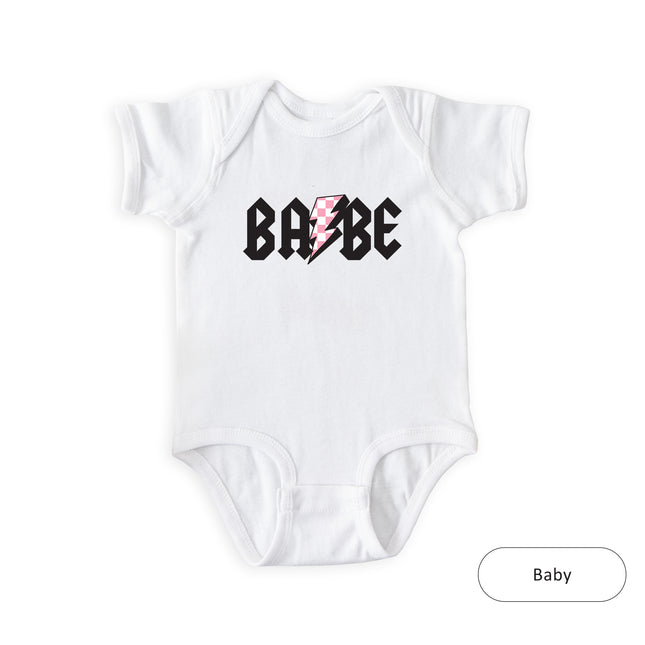 Babe Pink Checkered Bolt