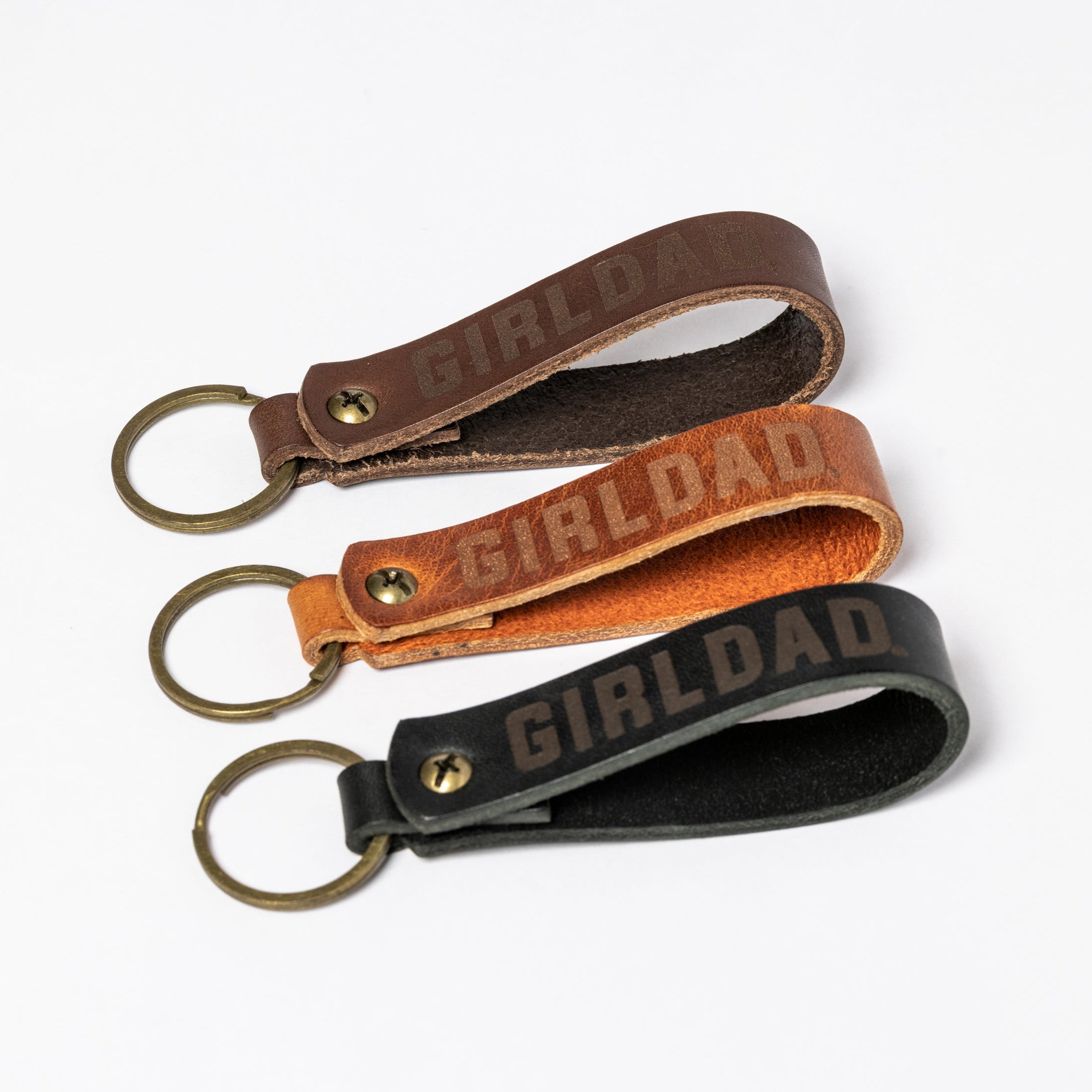 GirlDad Leather Keychains