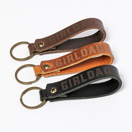 GirlDad Leather Keychains