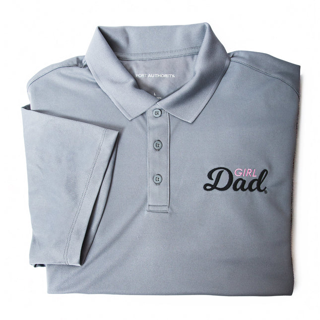 GirlDad Embroidered Polo Shirt