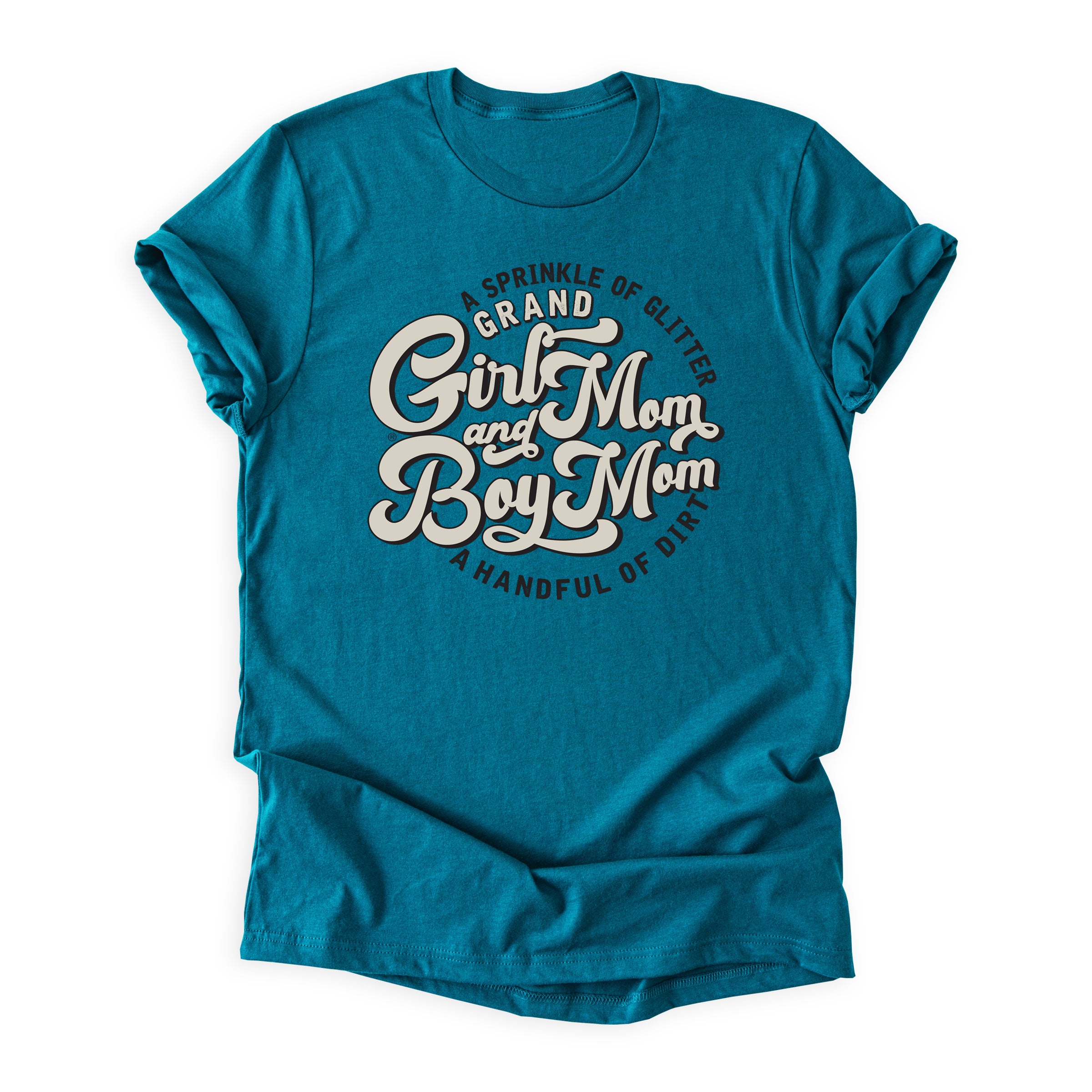 Grand GirlMom & BoyMom Glitter and Dirt Tee