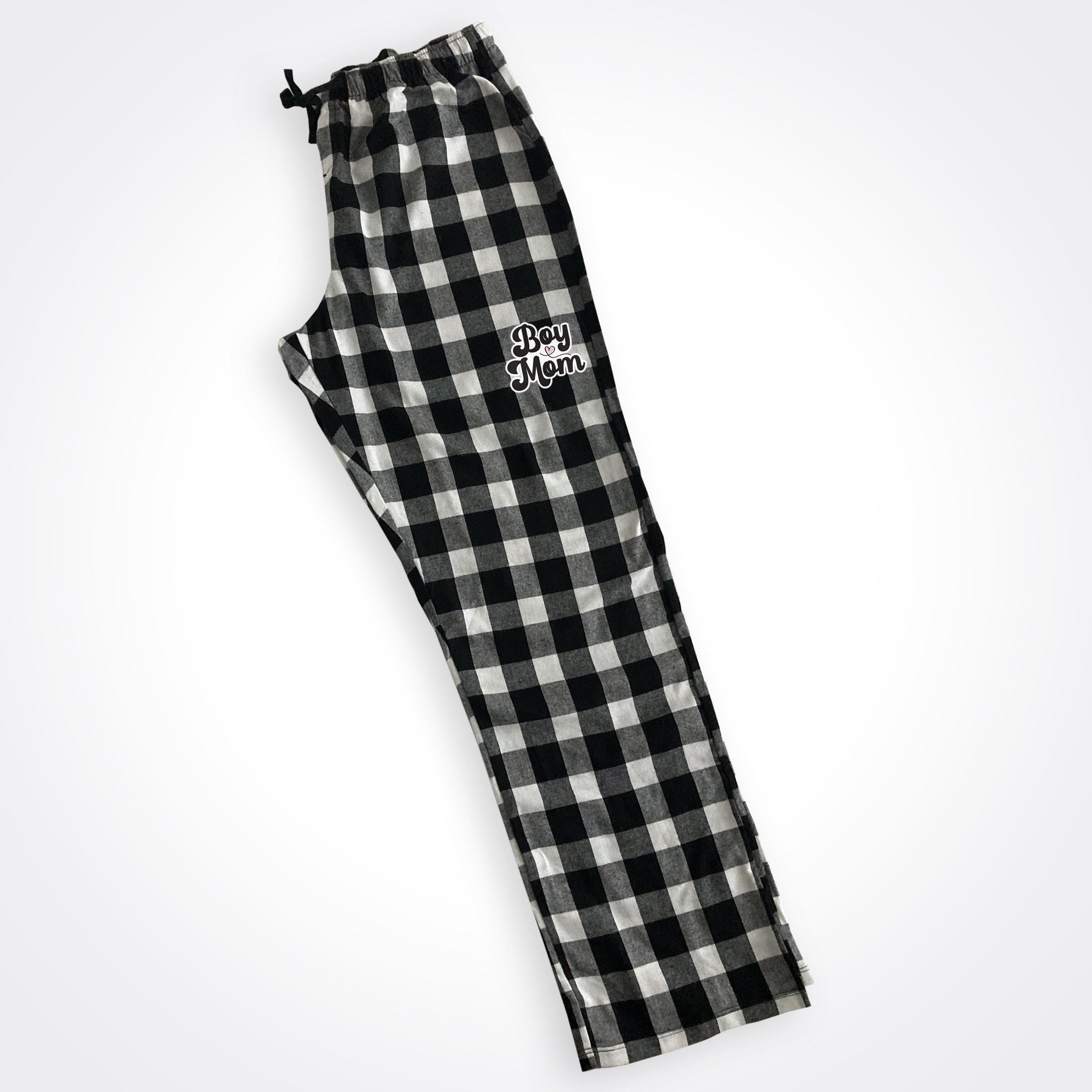 BoyMom Script Logo Flannel Pajama Pant